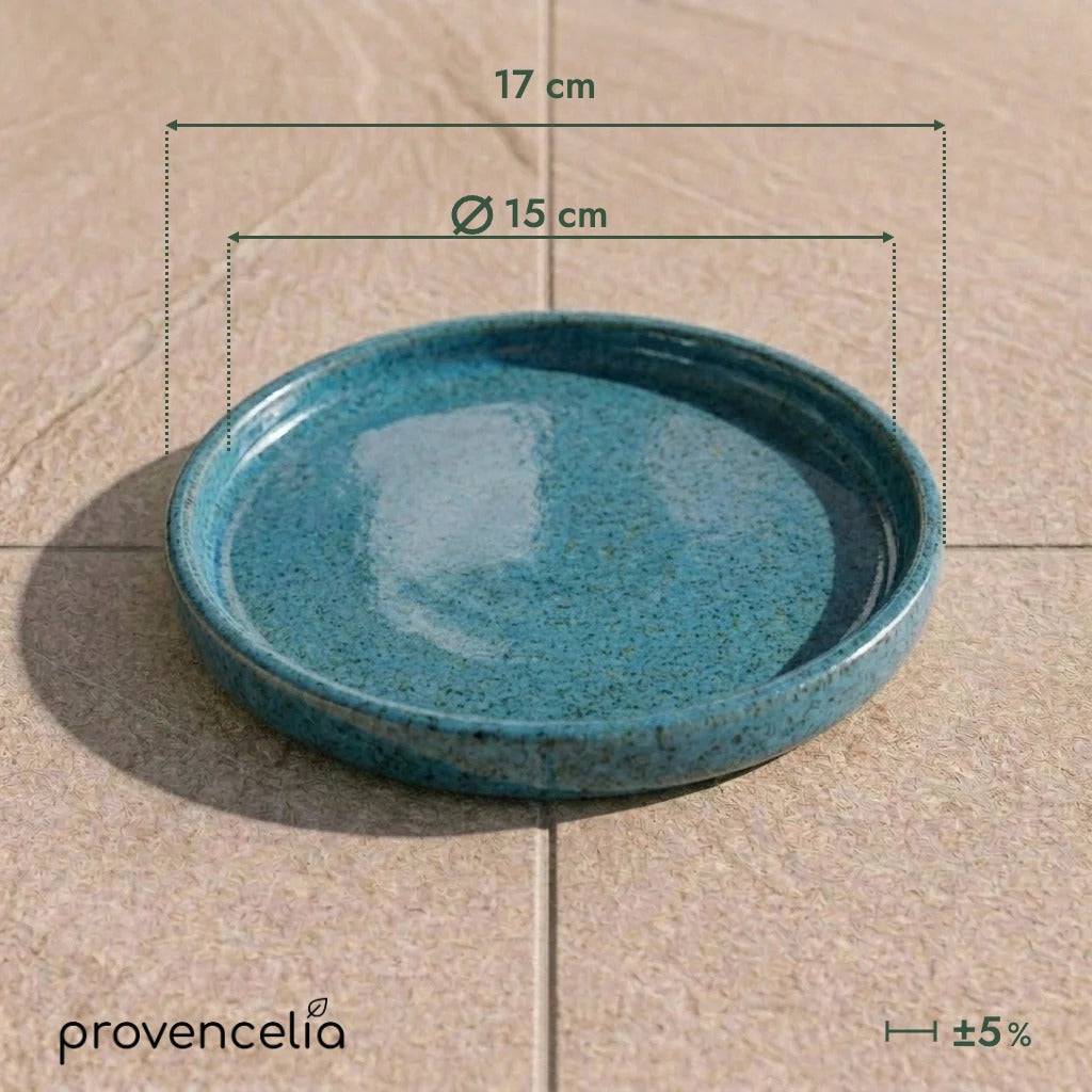 Provencelia - Soucoupe ronde 15cm bleu acier - Image 2