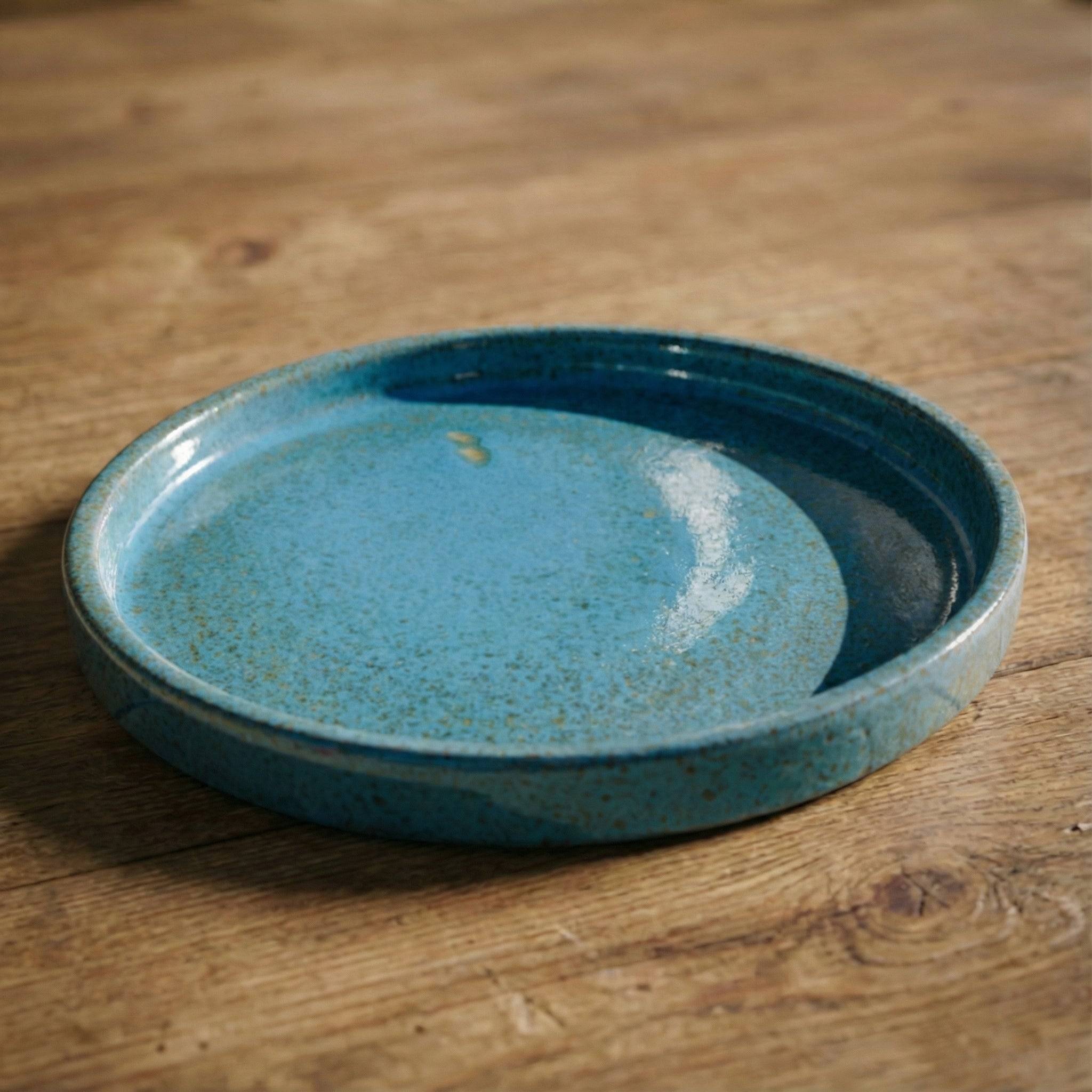 Provencelia - Soucoupe ronde 15cm bleu acier - Image 1