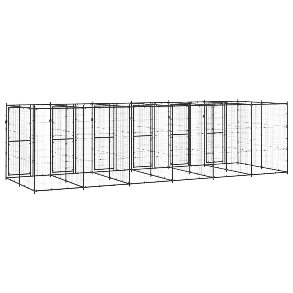 Vidaxl - Chenil extérieur Acier 14,52 m² vidaXL 3082264 - Image 5