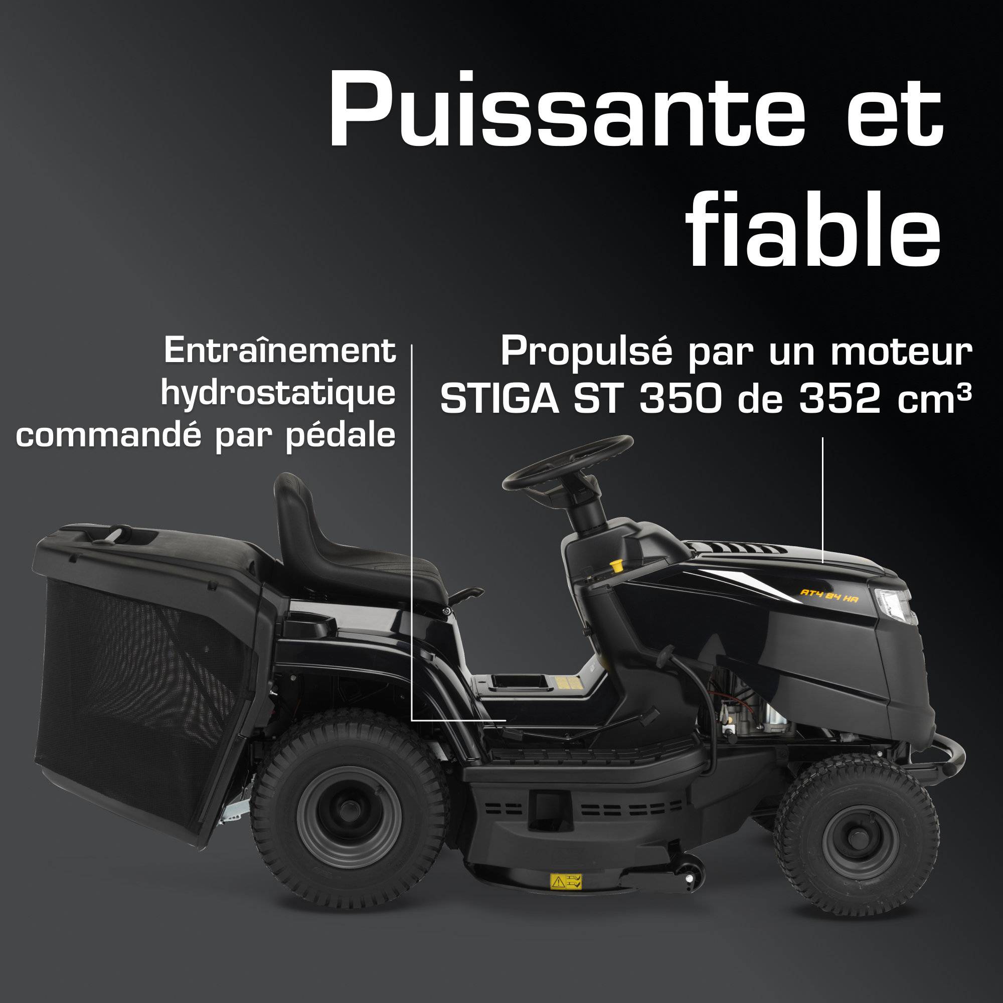 Alpina - Tracteur tondeuse thermique pour jardins jusqu'à 3000 m² - AT4 84 HA a - Alpina - Image 4
