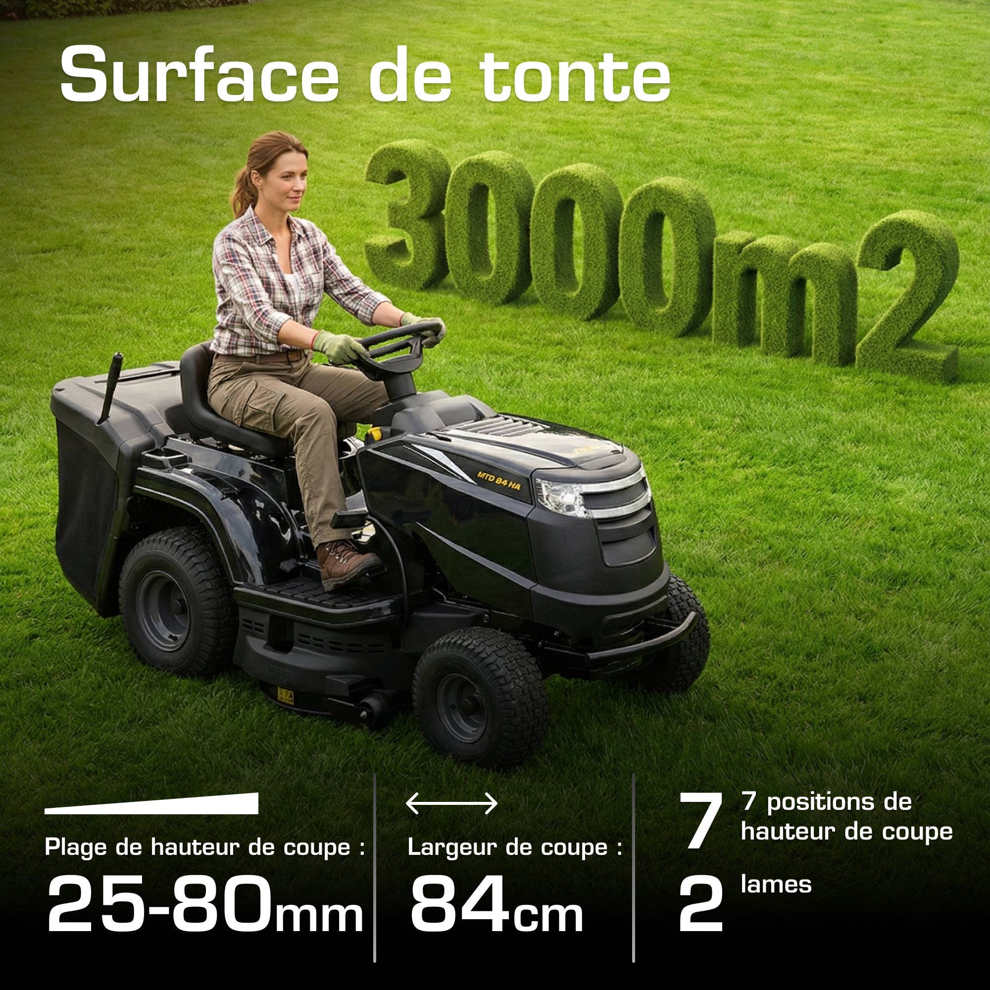 Alpina - Tracteur tondeuse thermique pour jardins jusqu'à 3000 m² - AT4 84 HA a - Alpina - Image 6