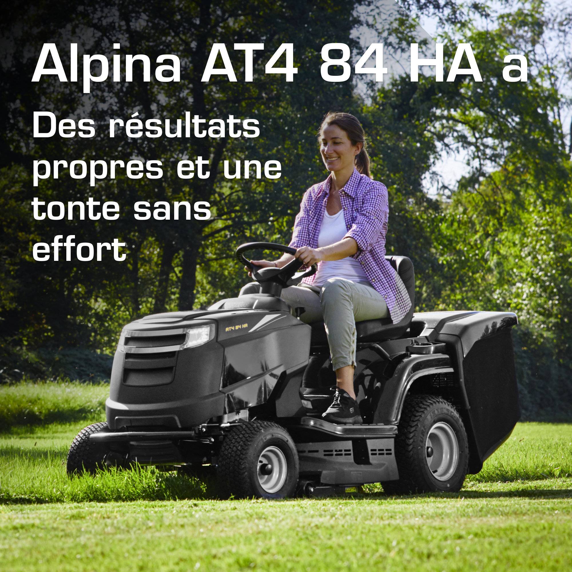 Alpina - Tracteur tondeuse thermique pour jardins jusqu'à 3000 m² - AT4 84 HA a - Alpina - Image 2