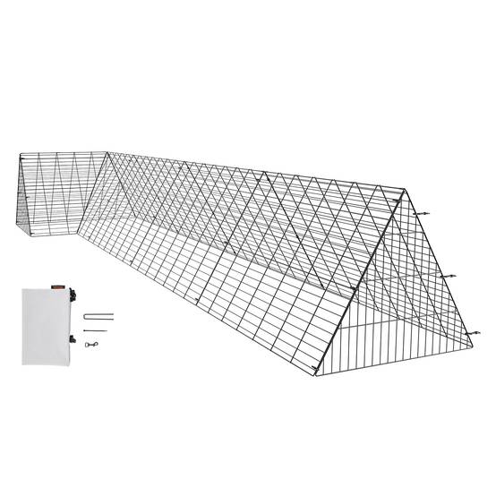 VEVOR Enclos poulailler, 400x100x61,5 cm, portable. Pour poulets, canards, lapins. Extérieur. - Image 1