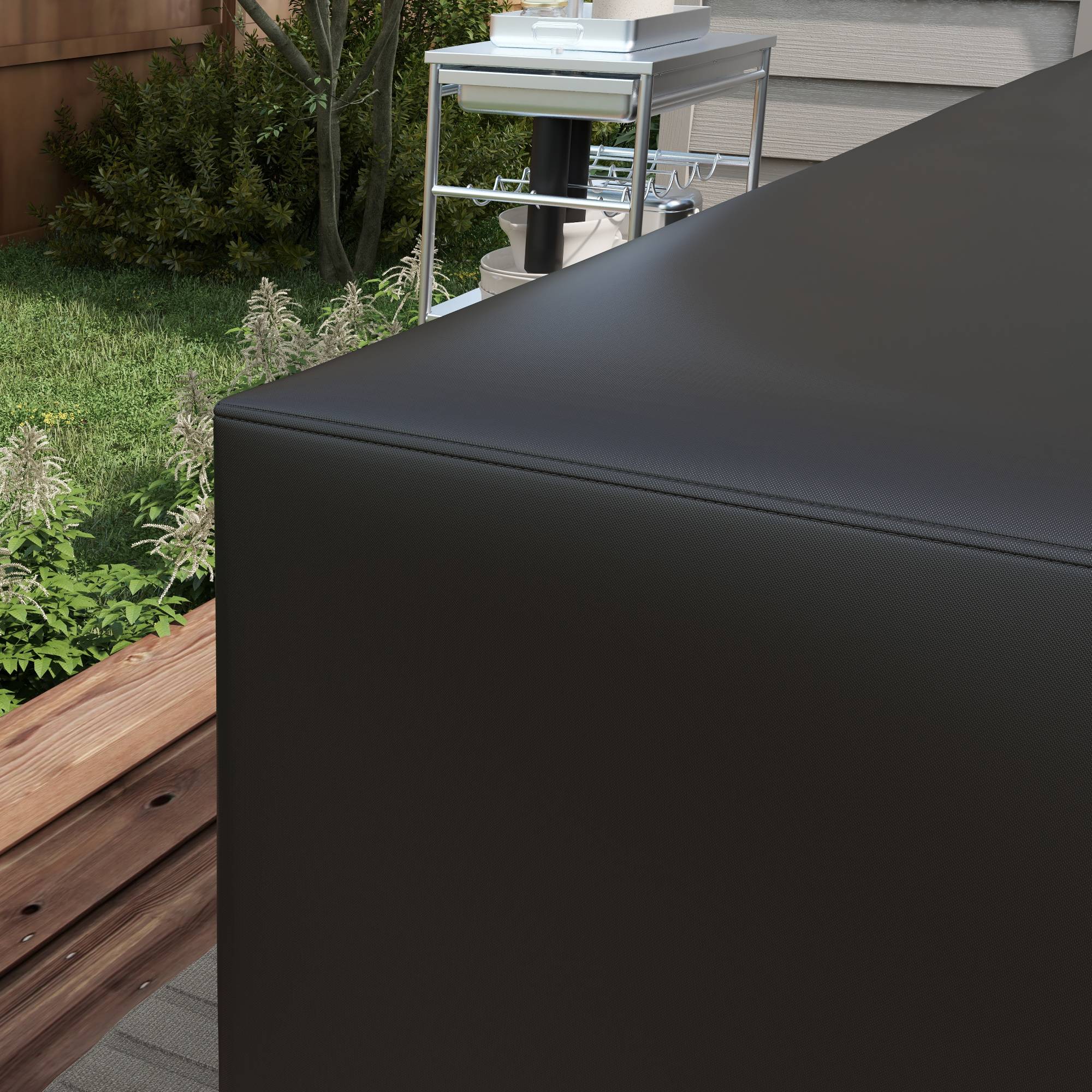 Outsunny - Housse de protection pour salon de jardin 250x250x79cm - Tissu Oxford - noir - Outsunny - Image 7