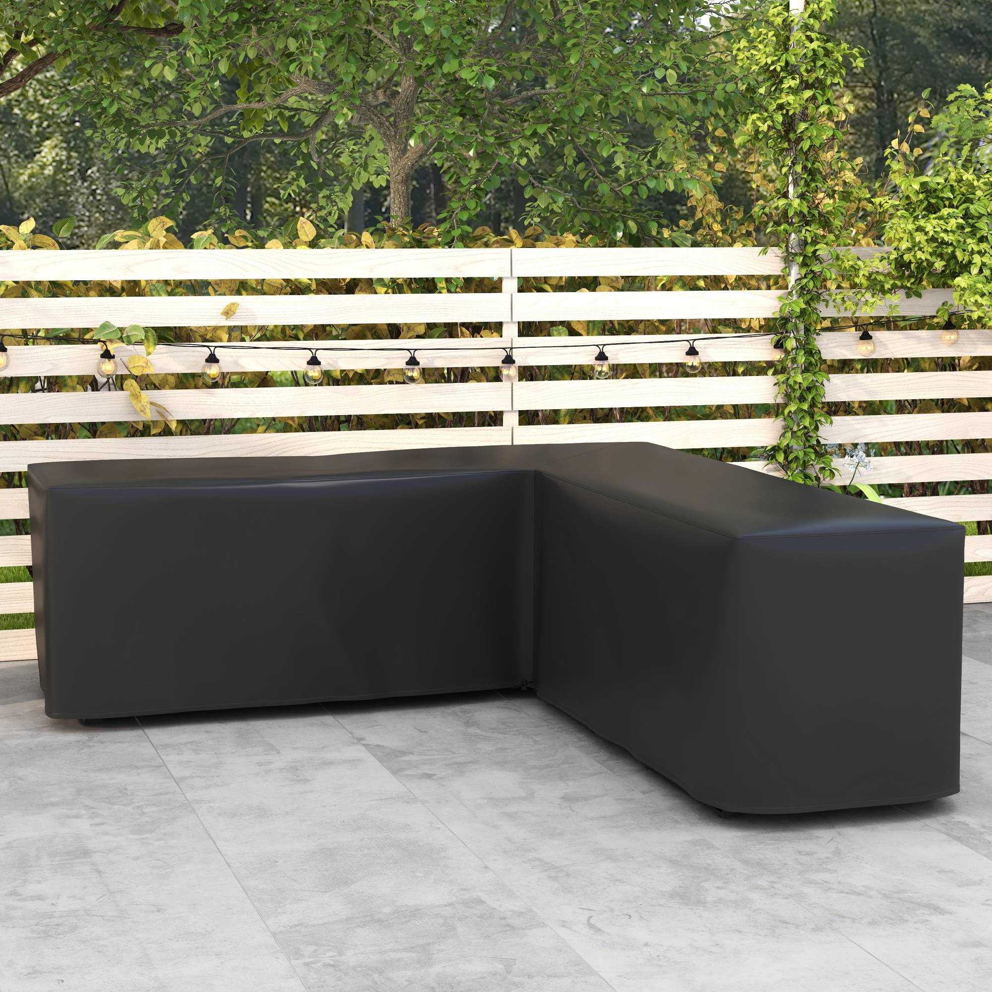 Outsunny - Housse de protection pour salon de jardin 250x250x79cm - Tissu Oxford - noir - Outsunny - Image 2