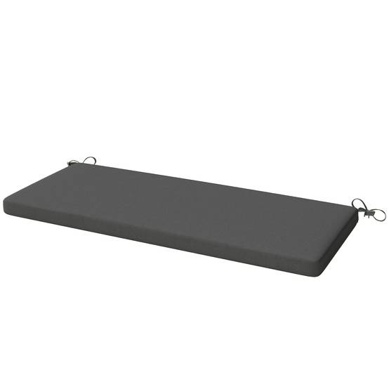 Outsunny - Coussin de banc pour mobilier extérieur - housse amovible - sangles de fixation - polyester - 110x46x6,5cm - gris foncé - Outsunny - Image 5