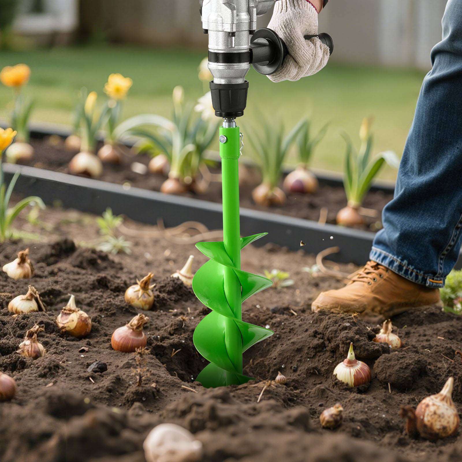 Vevor - VEVOR Mèche Tarière pour Perceuse φ 20 mm 120x790 mm pour Creuser Trous Planter - Image 8
