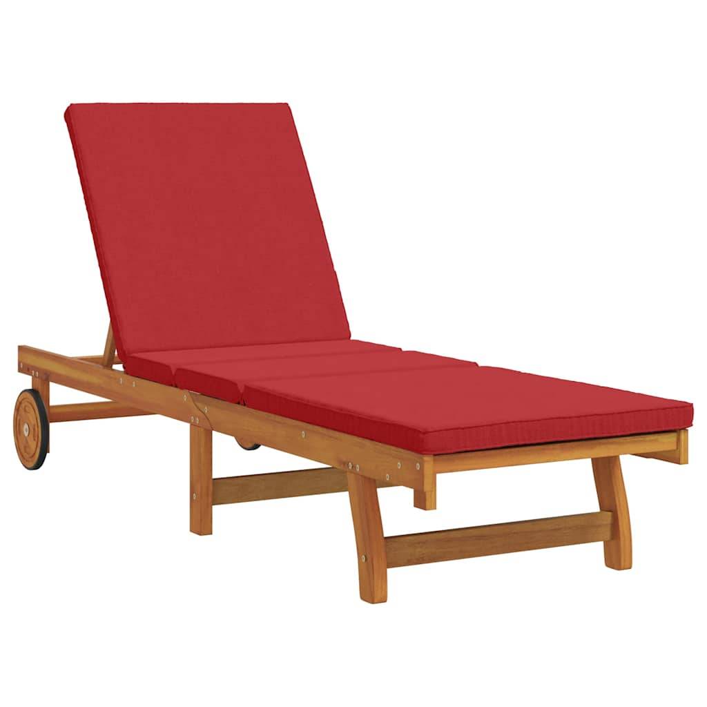 PANGIVO - Transat bois d'acacia massif marron 199 x 63 x 85 cm, Poids :22kg - PANGIVO - Image 2
