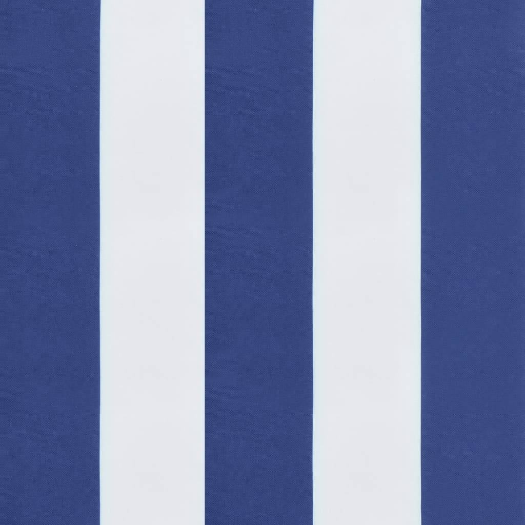 PANGIVO - Coussins de chaise à dossier haut polyester rayures bleu et blanc 120 x 50 x 3 cm - PANGIVO - Image 9