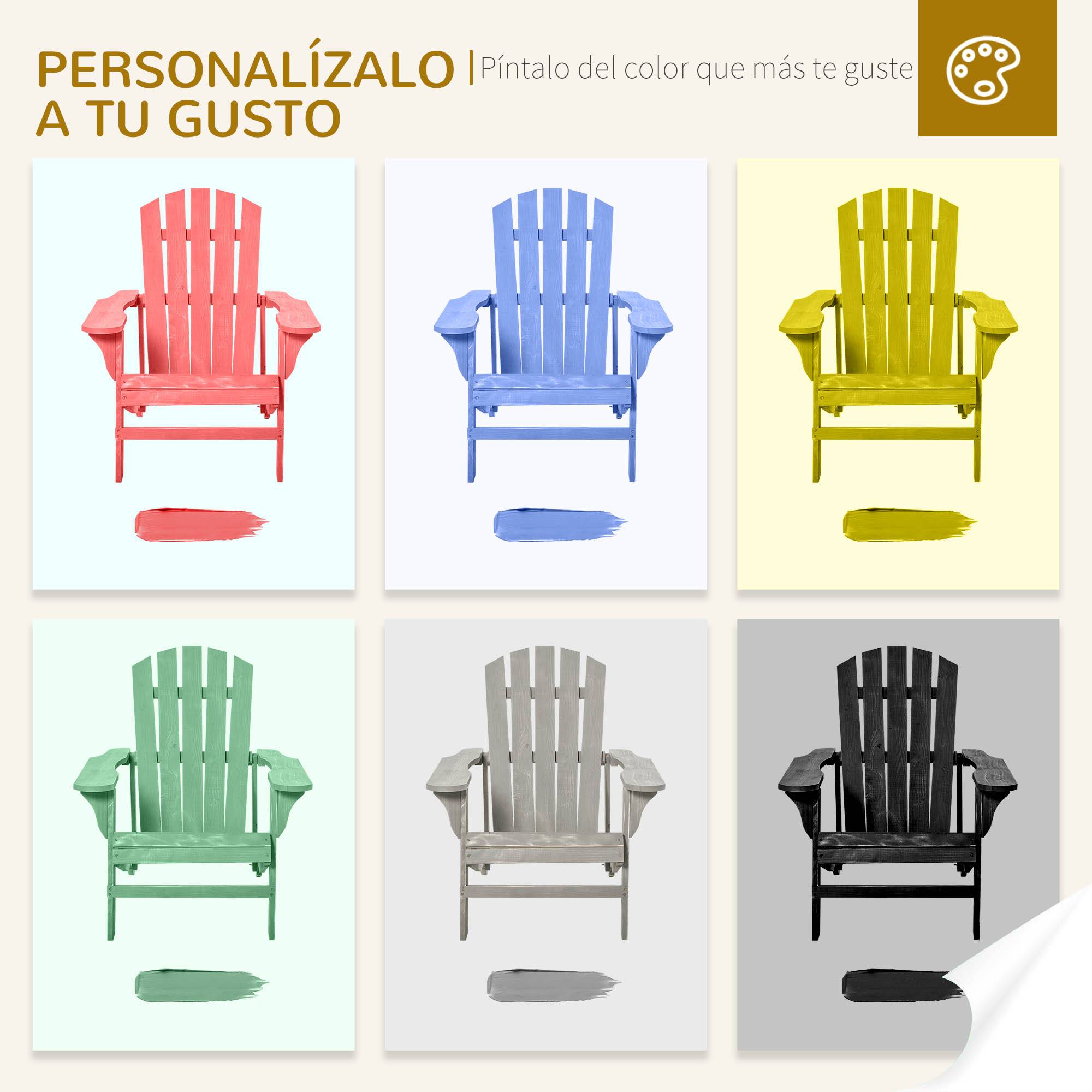 ComfortXL - Fauteuil de jardin bois sapin terrasse dossier incliné extra large 78x89x88 cm gris - ComfortXL Outdoor Living - Image 8