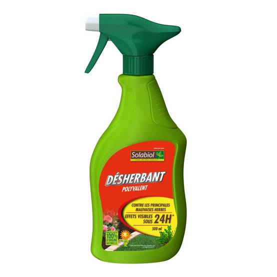 Solabiol - Désherbant Polyvalent Jardin , pulvérisateur de 500 ml