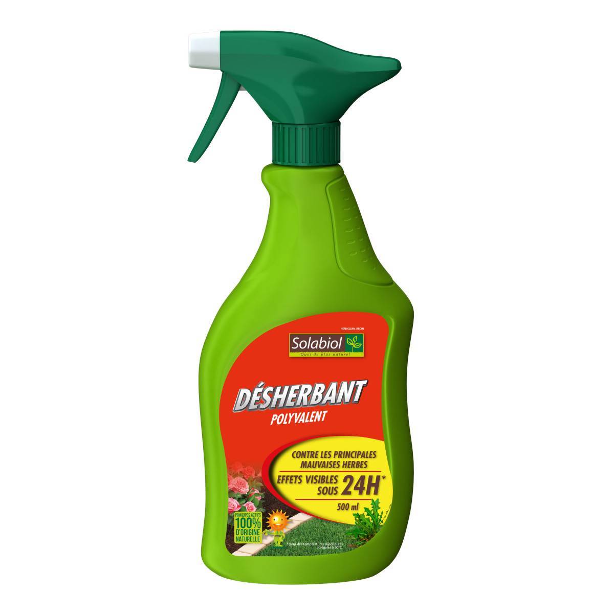Solabiol - Désherbant Polyvalent Jardin , pulvérisateur de 500 ml
