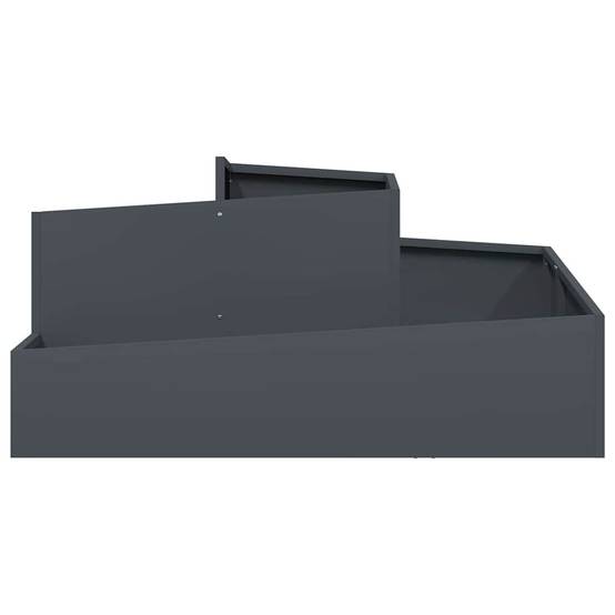 ComfortXL - Très grand cache-pot carré acier Anthracite 100x100 cm – ComfortXL Outdoor Living - Image 5