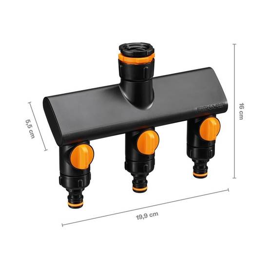 Fiskars - Connecteur robinet à trois voies Comfort, on/off - Image 1