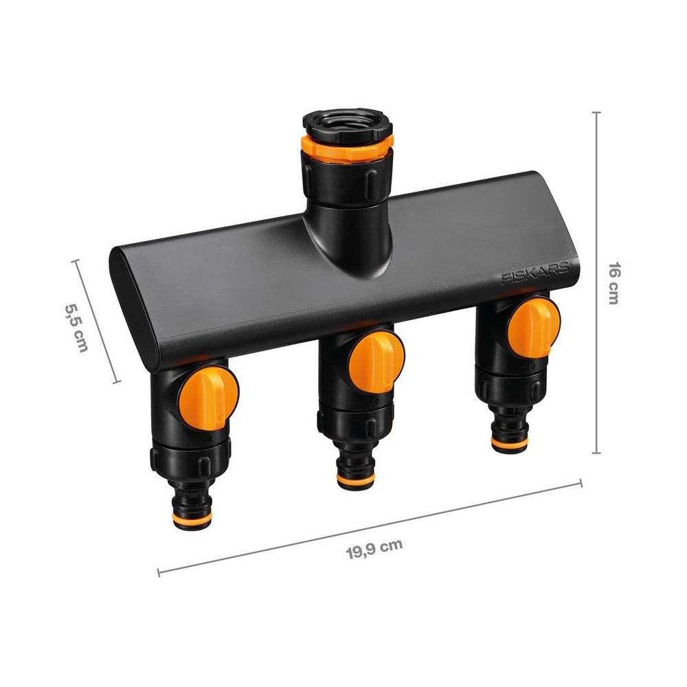 Fiskars - Connecteur robinet à trois voies Comfort, on/off - Image 1