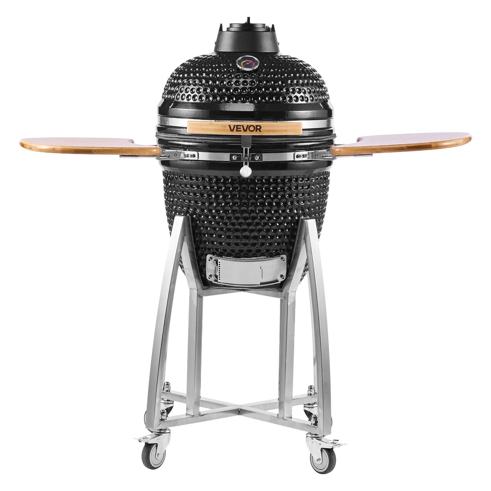 Vevor - Vevor Barbecue Kamado À Charbon Fumoir À Charbon Céramique Mobile 45 Cm 4 Roues