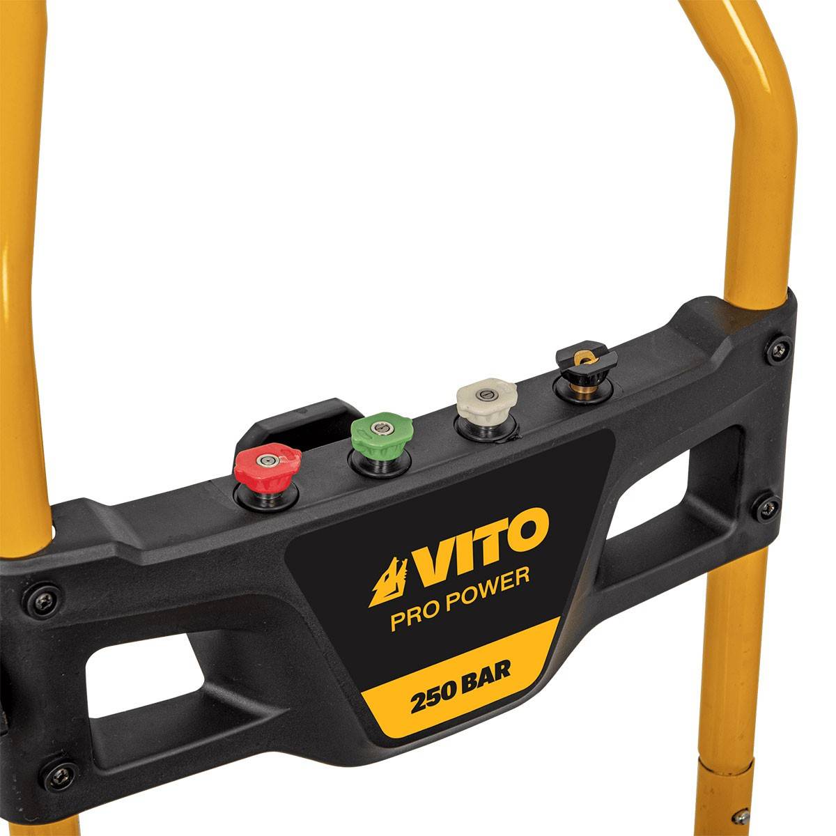 Nettoyeur haute pression thermique 250 bar Moteur 207CC 7CV 5.2KW Tuyau HP 8mètres 4 buses VITO - Image 8