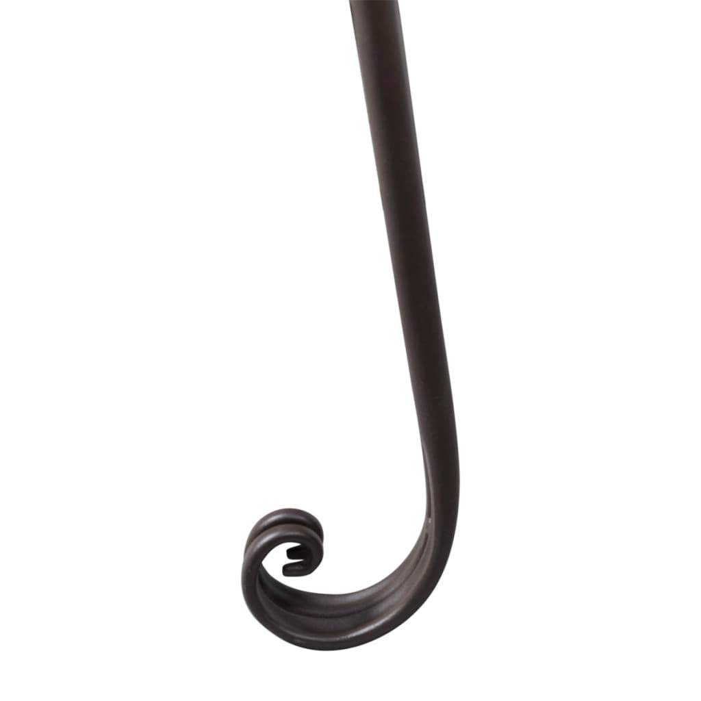 ComfortXL - Chaise Longue Jardin Fer Forgé Ergonomique pour Détente Marron Antique 128 cm – ComfortXL Outdoor Living - Image 3
