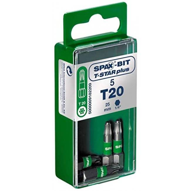 Embout vissage T-STAR+ T20 par 5pcs 25 mm - 5000009192209 - Image 2