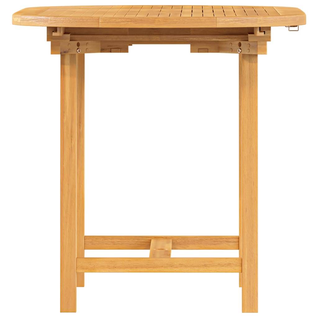 Table extensible d'extérieur - Table de jardin 110-160x80x75 cm bois de teck solide - Image 5