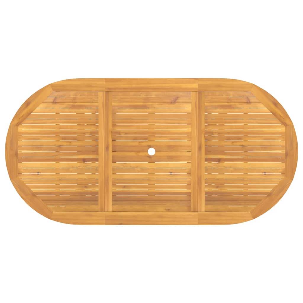 Table extensible d'extérieur - Table de jardin 110-160x80x75 cm bois de teck solide - Image 6