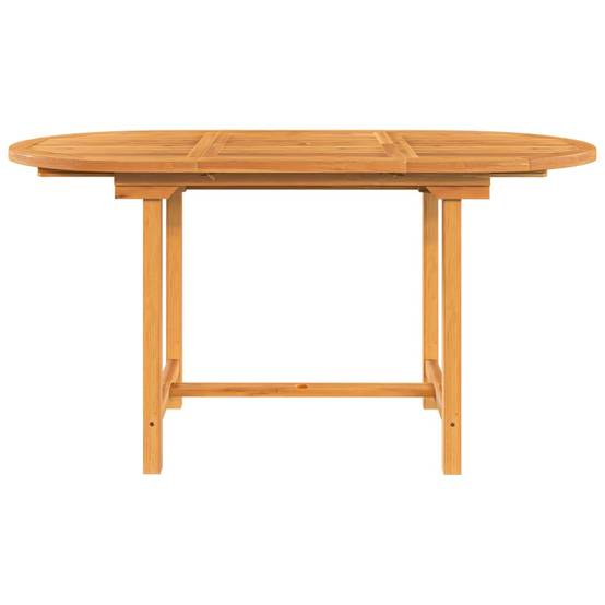 Table extensible d'extérieur - Table de jardin 110-160x80x75 cm bois de teck solide - Image 4
