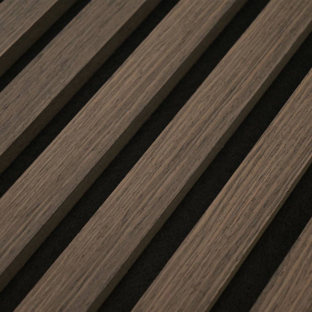 Home Deluxe - HOME DELUXE Panneau acoustique SONIC Smoked Oak - 80 x 40 cm I Panneaux acoustiques en bois Panneau mural Panneau acoustique Panneau MDF Revêtement - Image 6