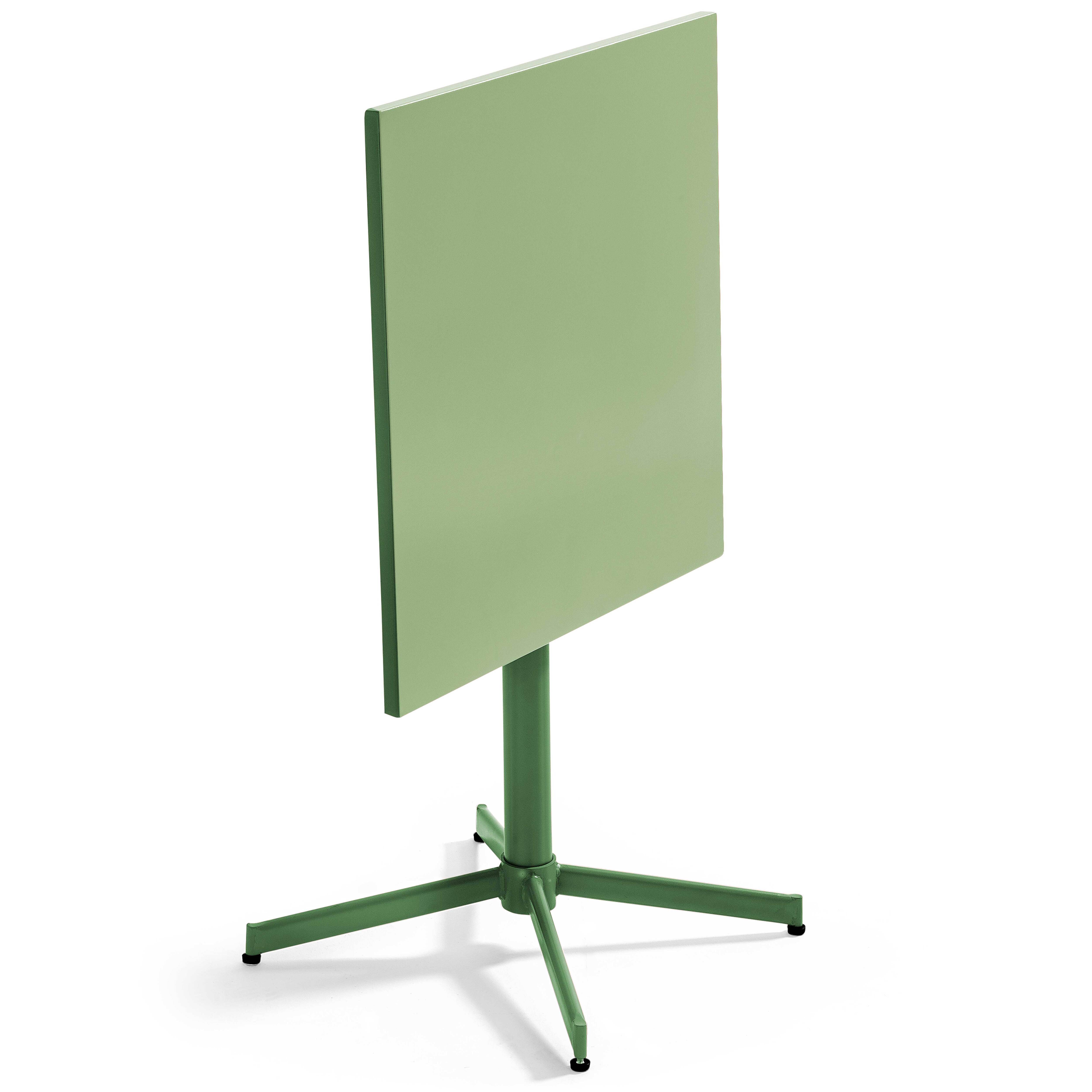 Oviala - Ensemble table inclinable de jardin et 2 chaises vert cactus Palavas - Oviala - Image 3