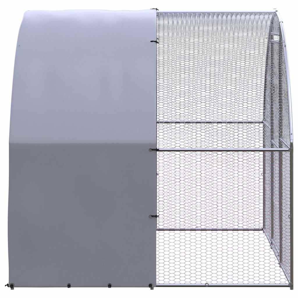 Vidaxl - Poulailler d'extérieur 3x2x2 m Acier galvanisé vidaXL 3095472 - Image 4