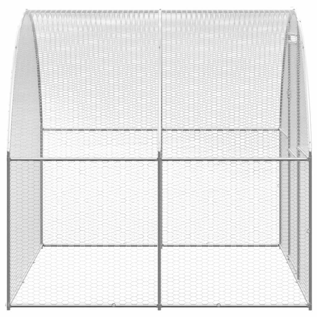 Vidaxl - Poulailler d'extérieur 3x2x2 m Acier galvanisé vidaXL 3095472 - Image 8