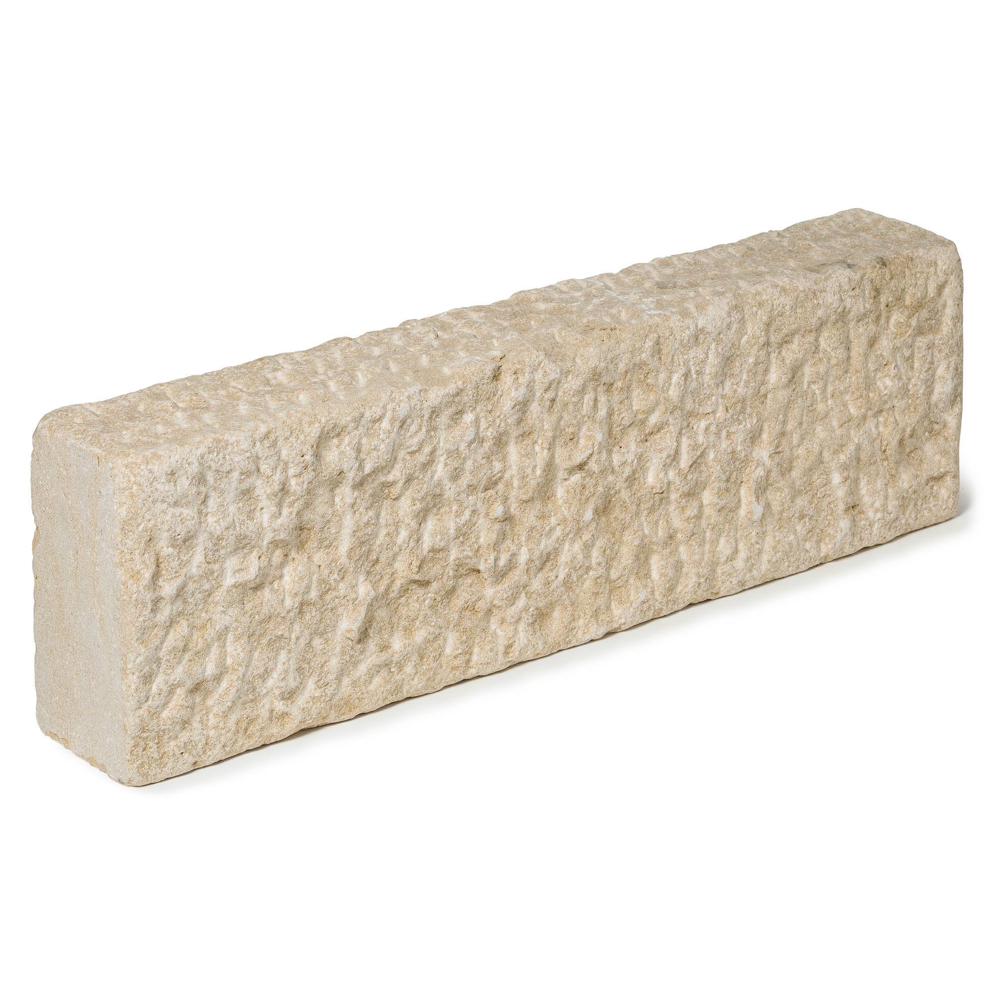 RO'MA Nature - Bordure de jardin Pierre de l'Atlas Beige Tradition 50x15x8 cm (lot de 15 bordures soit 7,5 mètres) - RO'MA NATURE - Image 1