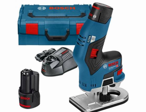 Bosch - Affleureuse sans fil BOSCH GKF 12V-8 - 2 batteries, chargeur - 06016B0000 - Image 1