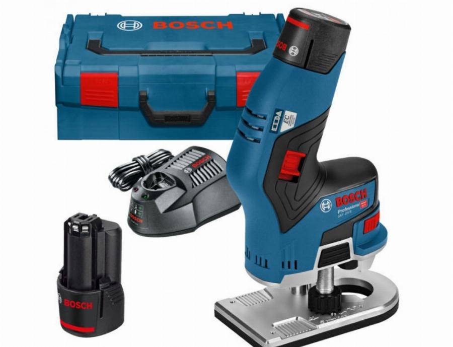 Bosch - Affleureuse sans fil BOSCH GKF 12V-8 - 2 batteries, chargeur - 06016B0000 - Image 1
