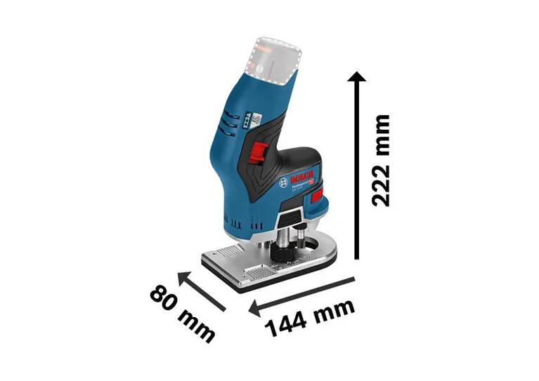 Bosch - Affleureuse sans fil BOSCH GKF 12V-8 - 2 batteries, chargeur - 06016B0000 - Image 2