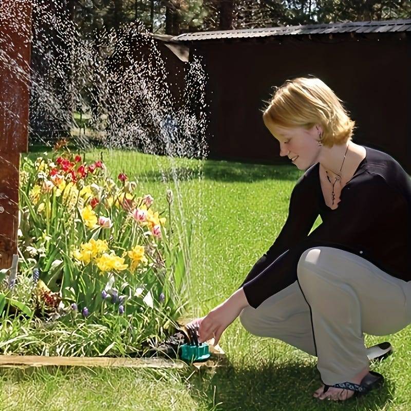 Arroseur de jardin automatique multi-têtes à 360 degrés, système d'arrosage de jardin de pelouse, outil d'irrigation de jardin, 9CM*10CM, vert-Lytech - Image 3