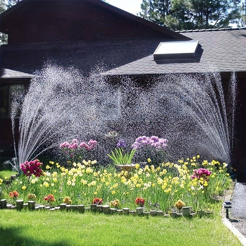 Arroseur de jardin automatique multi-têtes à 360 degrés, système d'arrosage de jardin de pelouse, outil d'irrigation de jardin, 9CM*10CM, vert-Lytech - Image 7