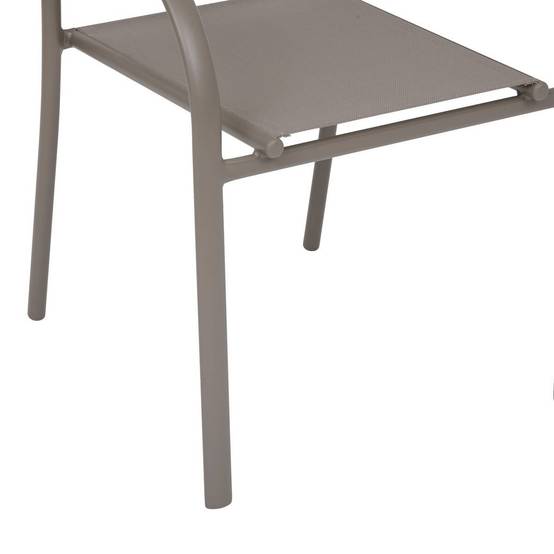 Hesperide - Fauteuil de jardin Piazza empilable noisette Hespéride - Image 4