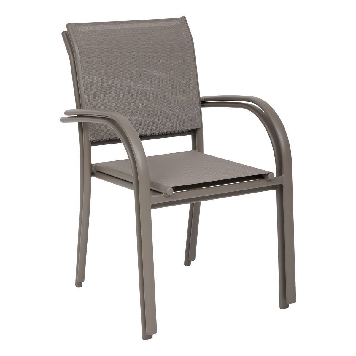 Hesperide - Fauteuil de jardin Piazza empilable noisette Hespéride - Image 3