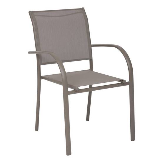 Hesperide - Fauteuil de jardin Piazza empilable noisette Hespéride - Image 2