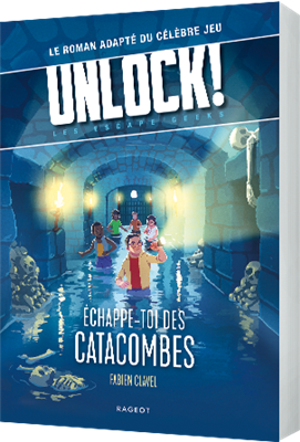 Livre Asmodee Unlock ! escape geeks, echappe toi des catacombes