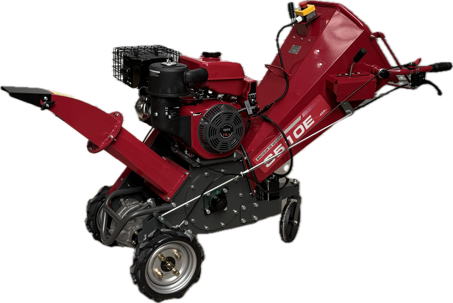 Broyeur de branche auto- tracté 19cv, pour bois vert et sec - Image 1