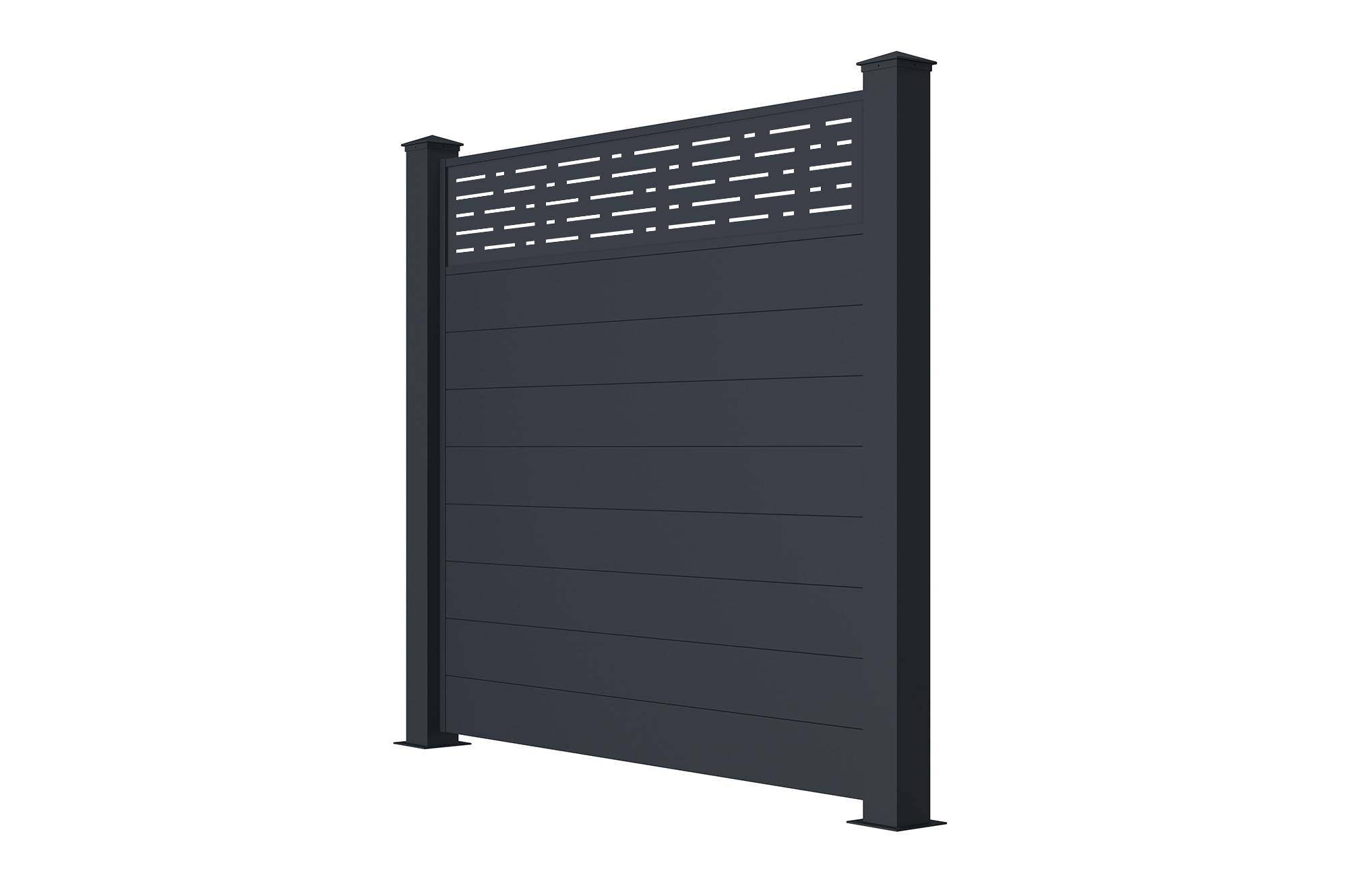 Casanoov Lot de 2 kits de clôture aluminium ARLBERG H.170  cm - kits complet 3.8m - Image 4