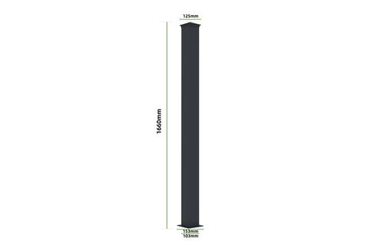 Casanoov Lot de 2 kits de clôture aluminium ARLBERG H.170 cm - kits complet 3.8m - Image 7