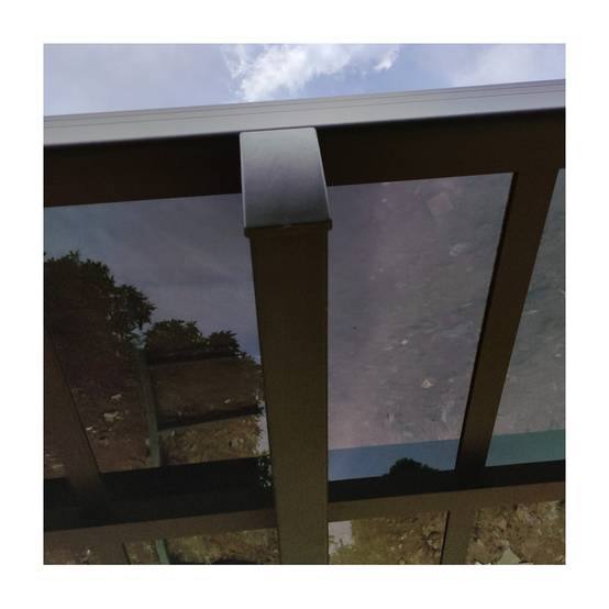 Carport autoportant 15m² aluminium polycarbonate gris anthracite Falcon X-Metal avec kit fixation - Image 6