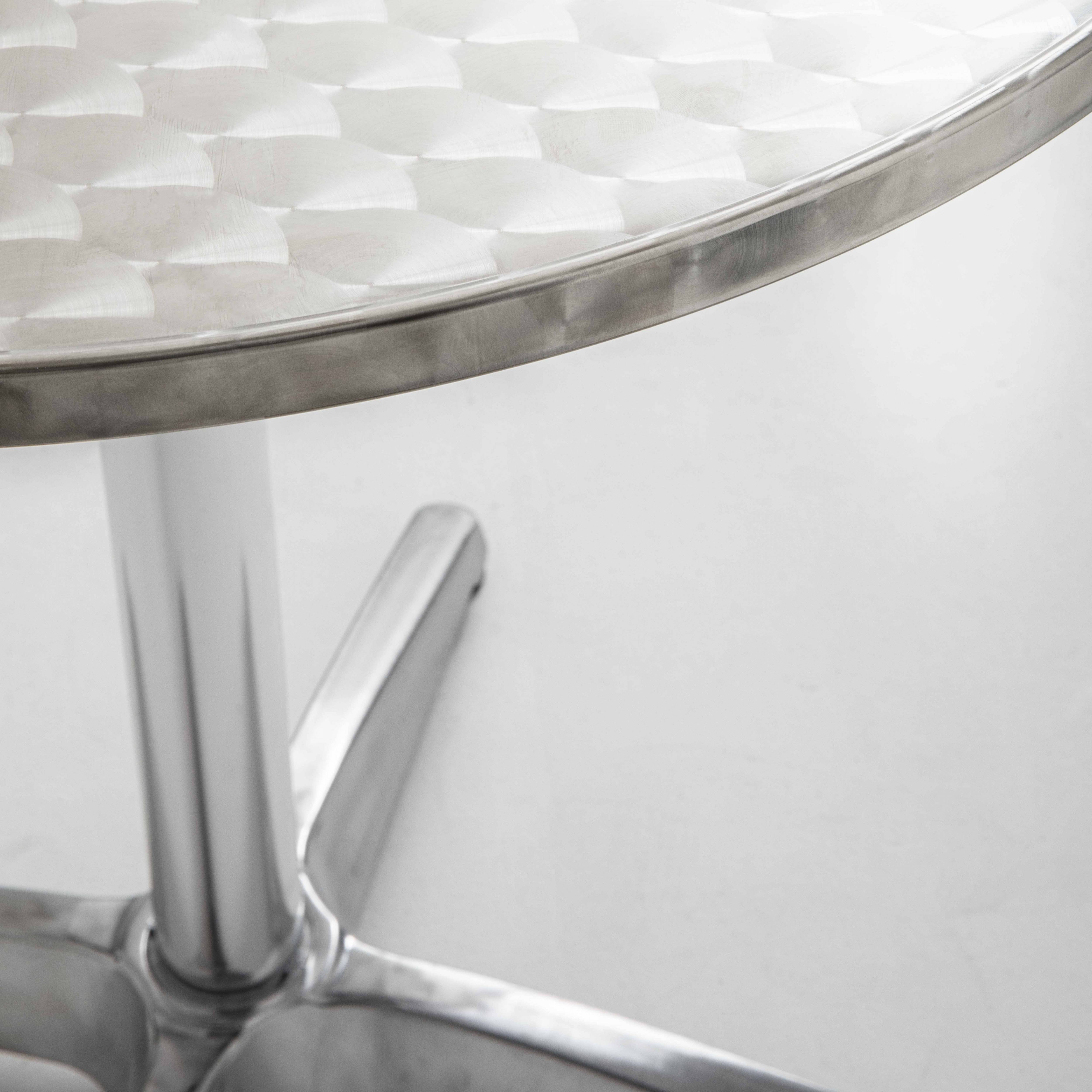 Oviala - Table de jardin ronde en aluminium Brixton - Oviala - Image 2