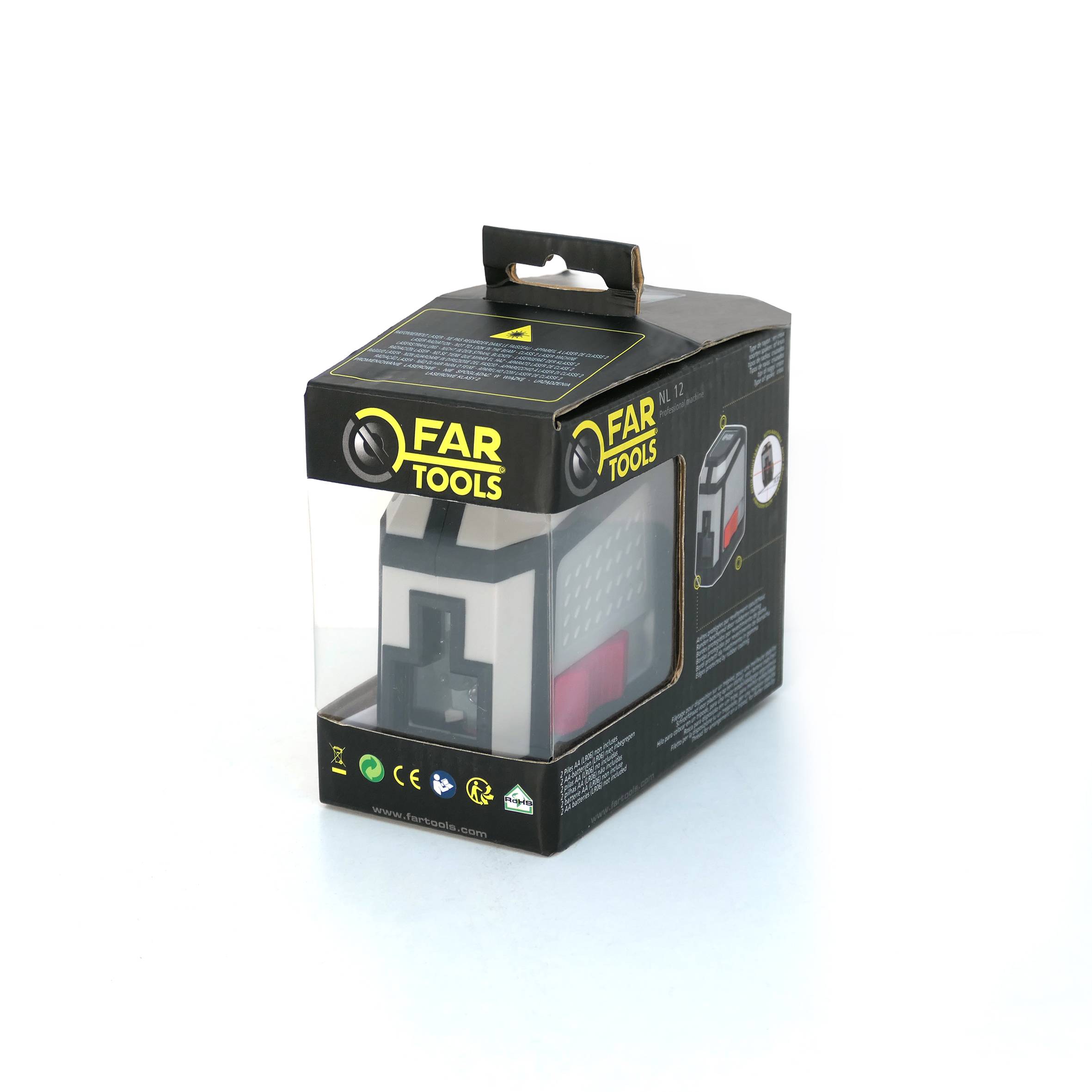 Niveau laser en croix, rouge, portée de 12m FARTOOLS - Image 4