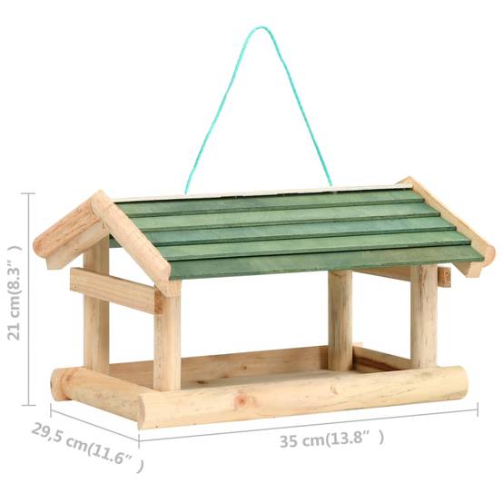 ComfortXL - Mangeoire à oiseaux suspendue en bois de sapin pour jardin et balcon Brun – ComfortXL Pet Living - Image 6