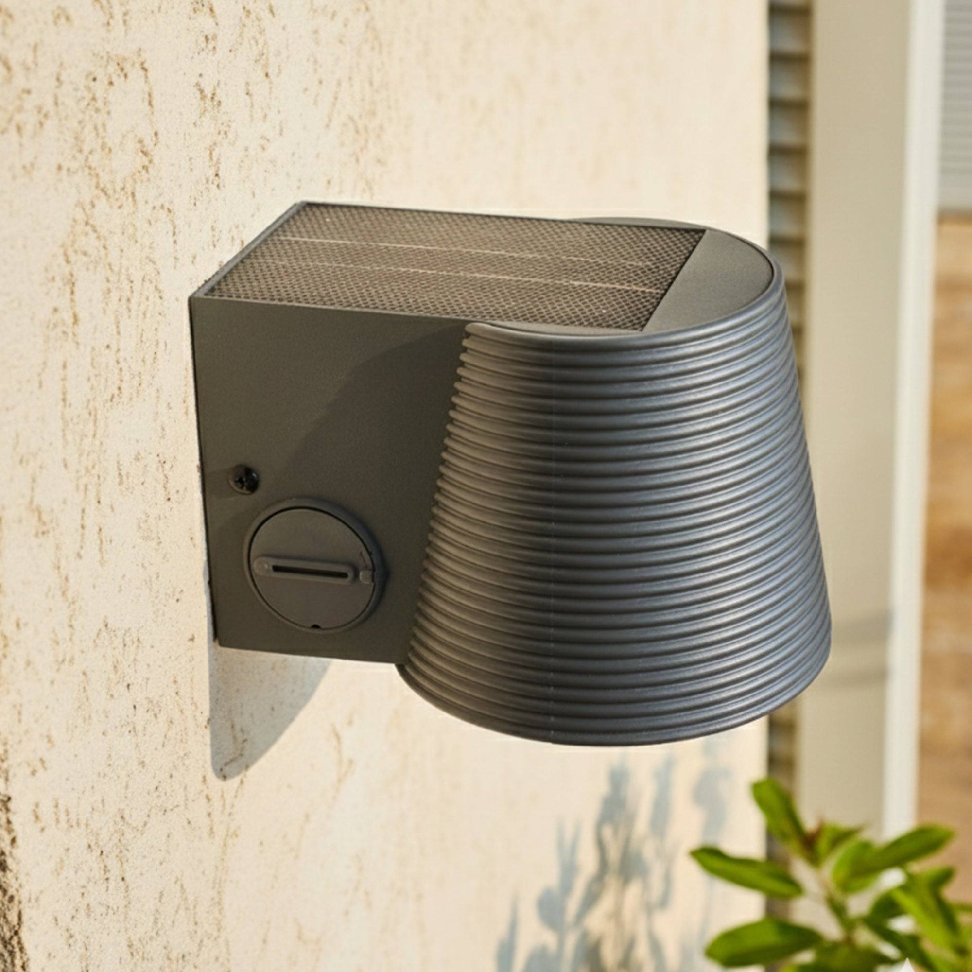 Lumisky - Applique murale solaire SOLINE gris sensor H11cm - Image 4