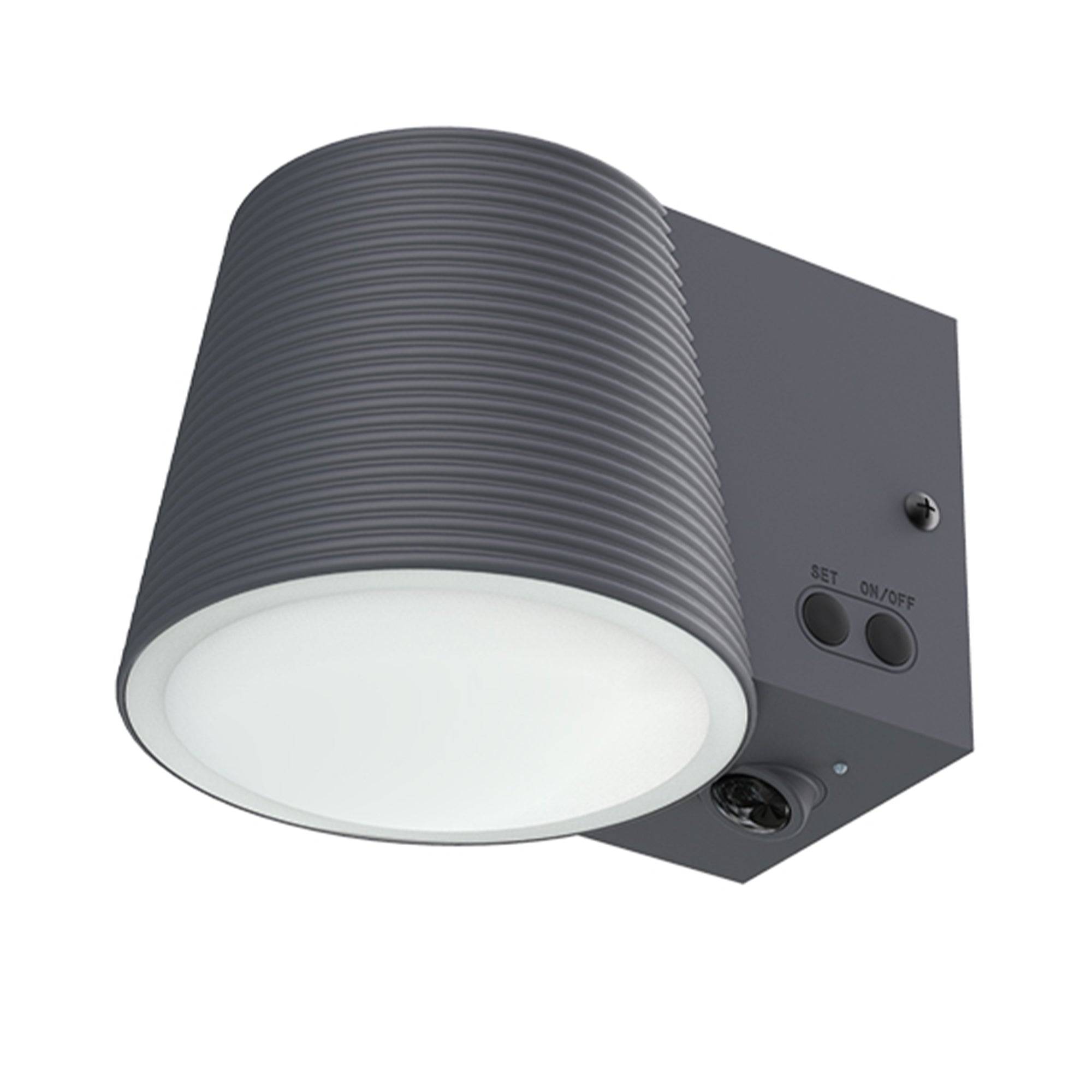 Lumisky - Applique murale solaire SOLINE gris sensor H11cm - Image 8