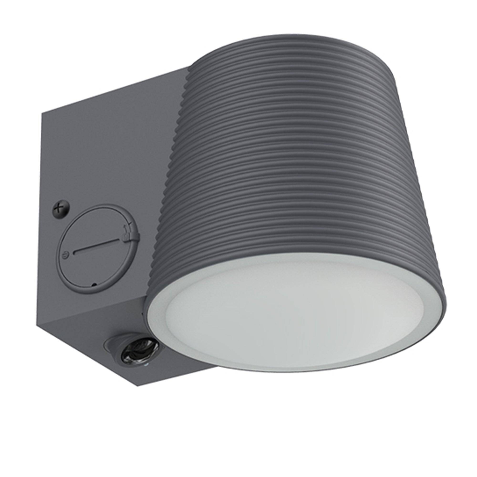 Lumisky - Applique murale solaire SOLINE gris sensor H11cm - Image 1